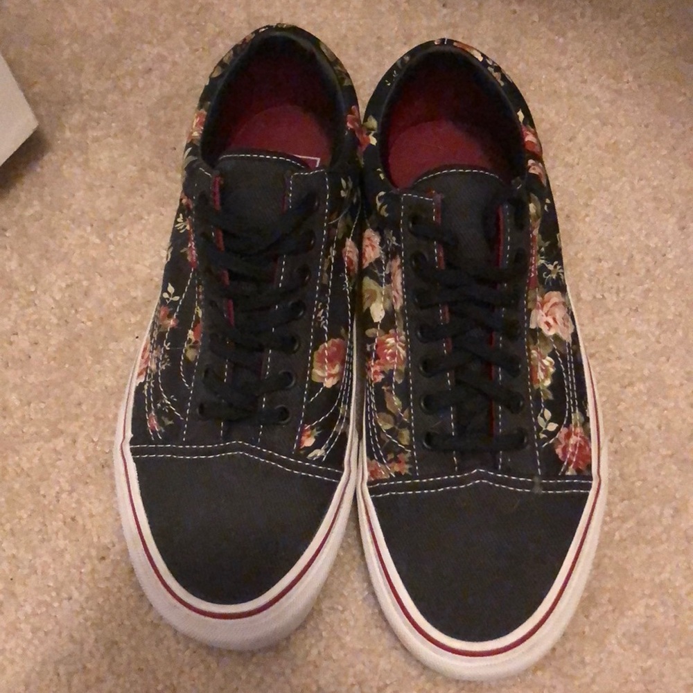 Floral print vans